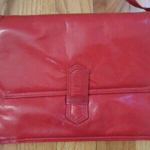 Vintage Bottega Veneta Red Purse Shoulder Clutch Bag